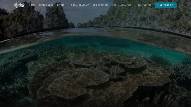 The rebuilt GaiaOne website, showing a trip page