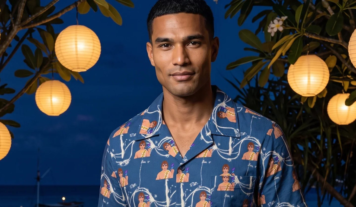 Taman Makhluk: the camp shirt, worn by lantern light