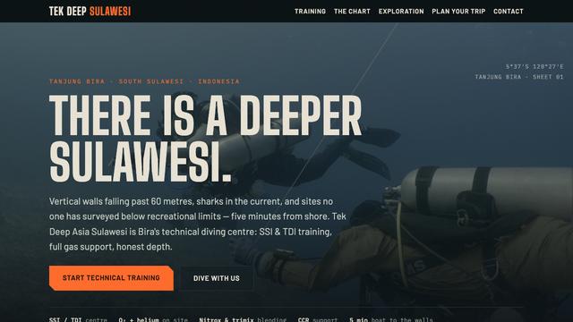 The Tek Deep Asia website homepage